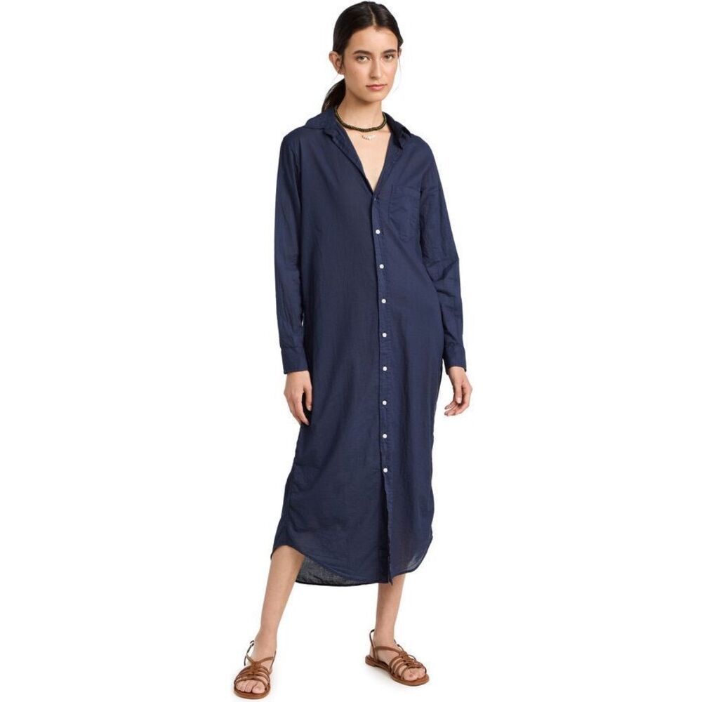 ✨A.P.C. Button Down Navy Midi Sz 36 Dress✨